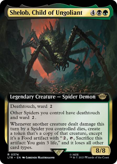 [374]【EN】■拡張アート■ウンゴリアントの末裔、シェロブ/Shelob, Child of Ungoliant【LTR】[R][多色]