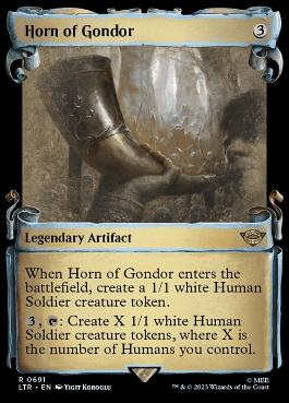[691]【EN】■ショーケース■ゴンドールの角笛/Horn of Gondor【LTR】[R][茶]