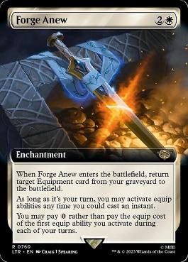 [760]【EN】【サージFOIL】■拡張アート■再鍛造/Forge Anew【LTR】[R][白]
