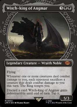 [803]【EN】【サージFOIL】■ショーケース■アングマールの魔王/Witch-king of Angmar【LTR】[M][黒]