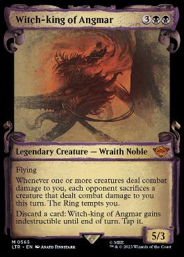 [565]【EN】【銀幕FOIL】■ショーケース■アングマールの魔王/Witch-king of Angmar【LTR】[M][黒]