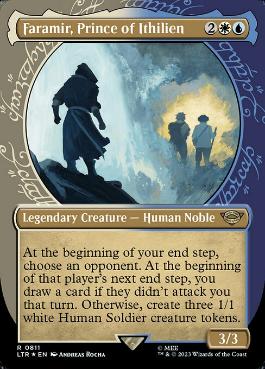 [811]【EN】【サージFOIL】■ショーケース■イシリアンの領主、ファラミア/Faramir, Prince of Ithilien【LTR】[R][多色]