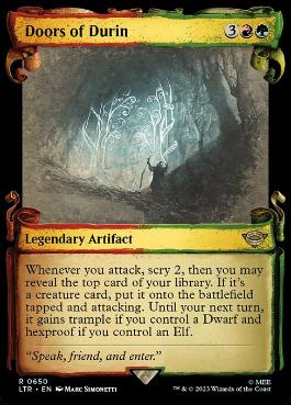 [650]【EN】【銀幕FOIL】■ショーケース■ドゥリンの扉/Doors of Durin【LTR】[R][多色]