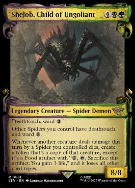 [681]【EN】【銀幕FOIL】■ショーケース■ウンゴリアントの末裔、シェロブ/Shelob, Child of Ungoliant【LTR】[R][多色]