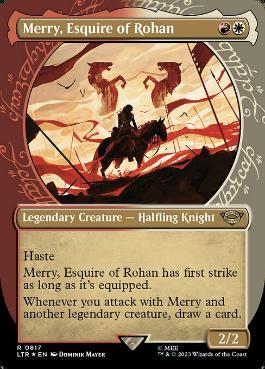 [817]【EN】【サージFOIL】■ショーケース■ローハン王家の小姓、メリー/Merry, Esquire of Rohan【LTR】[R][多色]