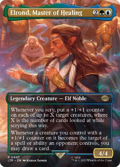 [447]【EN】【FOIL】■ボーダーレス■医術の大家、エルロンド/Elrond, Master of Healing【LTR】[R][多色]