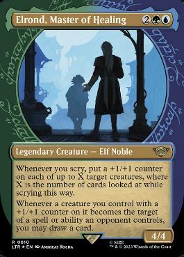 [810]【EN】【サージFOIL】■ショーケース■医術の大家、エルロンド/Elrond, Master of Healing【LTR】[R][多色]