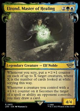 [651]【EN】【銀幕FOIL】■ショーケース■医術の大家、エルロンド/Elrond, Master of Healing【LTR】[R][多色]