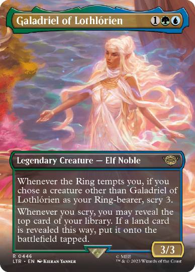 [446]【EN】【FOIL】■ボーダーレス■ロスロリアンのガラドリエル/Galadriel of Lothlórien【LTR】[R][多色]