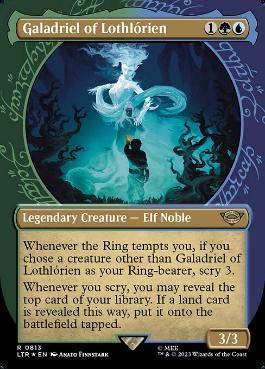 [813]【EN】【サージFOIL】■ショーケース■ロスロリアンのガラドリエル/Galadriel of Lothlórien【LTR】[R][多色]