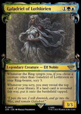 [657]【EN】【銀幕FOIL】■ショーケース■ロスロリアンのガラドリエル/Galadriel of Lothlórien【LTR】[R][多色]