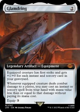 [787]【EN】【サージFOIL】■拡張アート■グラムドリング/Glamdring【LTR】[M][茶]