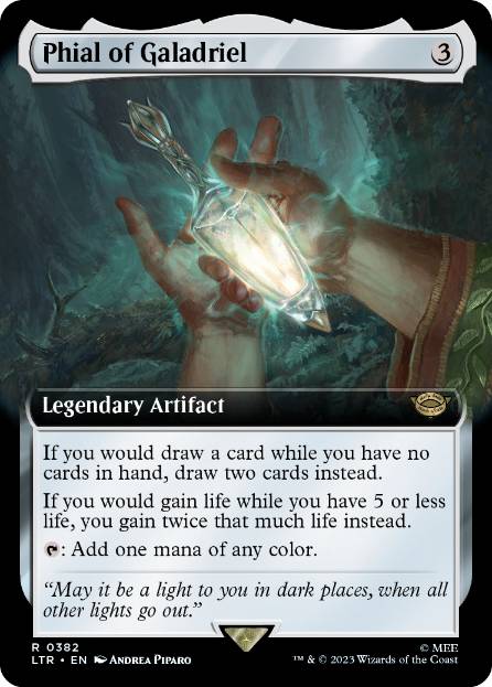 [382]【EN】【FOIL】■拡張アート■ガラドリエルの玻璃瓶/Phial of Galadriel【LTR】[R][茶]