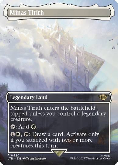 [420]【EN】【FOIL】■ボーダーレス■ミナス・ティリス/Minas Tirith【LTR】[R][土地]