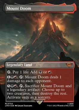[754]【EN】【サージFOIL】■ボーダーレス■滅びの山/Mount Doom【LTR】[M][土地]