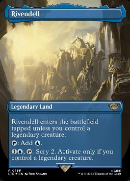 [755]【EN】【サージFOIL】■ボーダーレス■裂け谷/Rivendell【LTR】[R][土地]
