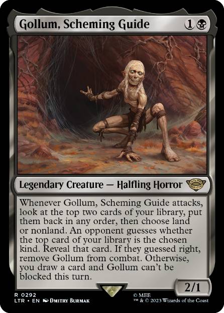 [292]【EN】策謀する案内人、ゴラム/Gollum, Scheming Guide【LTR】[R][黒]