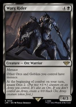 [826]【EN】Warg Rider【LTR】[R][黒]