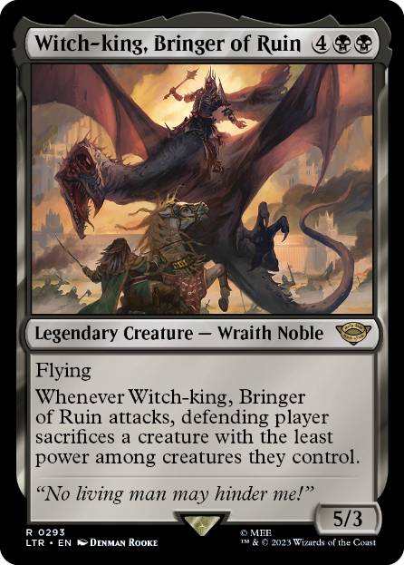 [293]【EN】破滅をもたらす者、魔王/Witch-king, Bringer of Ruin【LTR】[R][黒]