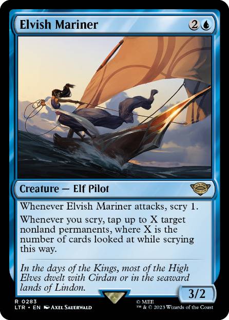 [283]【EN】【FOIL】エルフの船乗り/Elvish Mariner【LTR】[R][青]