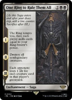 [102]【EN】【FOIL】一つの指輪は、すべてを統べ/One Ring to Rule Them All【LTR】[R][黒]