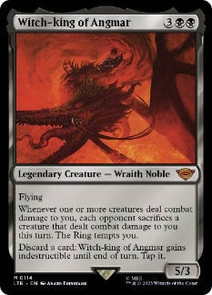 [114]【EN】【FOIL】アングマールの魔王/Witch-King of Angmar【LTR】[M][黒]