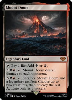[258]【EN】【FOIL】滅びの山/Mount Doom【LTR】[M][土地]