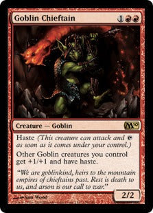 [139]【EN】ゴブリンの酋長/Goblin Chieftain【M10】[R][赤]