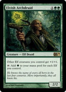 [176]【EN】エルフの大ドルイド/Elvish Archdruid【M10】[R][緑]