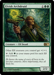 [171]【EN】エルフの大ドルイド/Elvish Archdruid【M11】[R][緑]