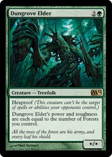 [171]【EN】ダングローブの長老/Dungrove Elder【M12】[R][緑]