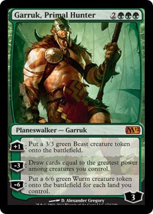 [176]【EN】原初の狩人、ガラク/Garruk, Primal Hunter【M12】[M][緑]