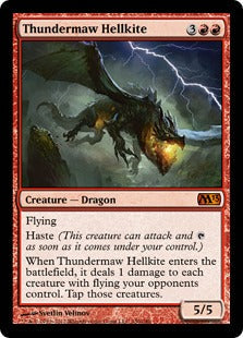 [150]【EN】雷口のヘルカイト/Thundermaw Hellkite【M13】[M][赤]