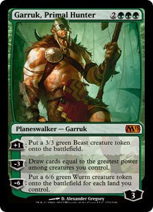 [175]【EN】原初の狩人、ガラク/Garruk, Primal Hunter【M13】[M][緑]