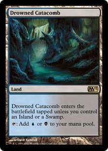 [223]【EN】水没した地下墓地/Drowned Catacomb【M13】[R][土地]