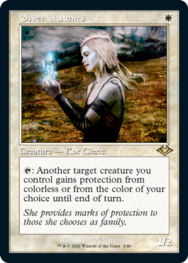 [003]【EN】【エッチングFOIL】■旧枠■ルーンの与え手/Giver of Runes【MH1】[R][白]
