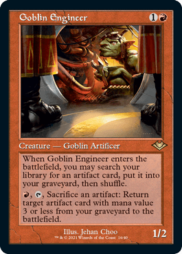 [016]【EN】【FOIL】■旧枠■ゴブリンの技師/Goblin Engineer【MH1】[R][赤]