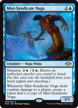 [058]【EN】霧組のナーガ/Mist-Syndicate Naga【MH1】[R][青]