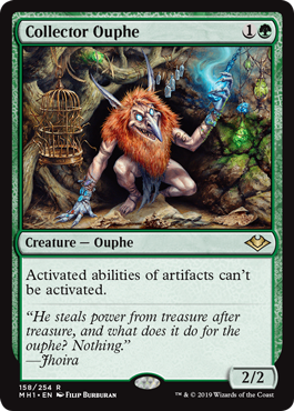 [158]【EN】【FOIL】溜め込み屋のアウフ/Collector Ouphe【MH1】[R][緑]