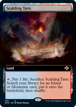 [478]【EN】■拡張アート■沸騰する小湖/Scalding Tarn【MH2】[R][土地]