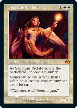 [491]【EN】【FOIL】■旧枠■聖域の僧院長/Sanctum Prelate【MH2】[M][白]