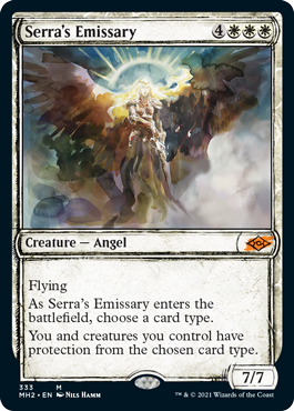 [333]【EN】【FOIL】■スケッチ■セラの使者/Serra's Emissary【MH2】[M][白]