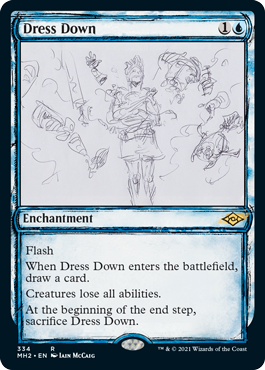 [334]【EN】【FOIL】■スケッチ■激しい叱責/Dress Down【MH2】[R][青]