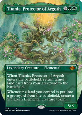 [319]【EN】【FOIL】■ボーダーレス■アルゴスの庇護者、ティタニア/Titania, Protector of Argoth【MH2】[M][緑]