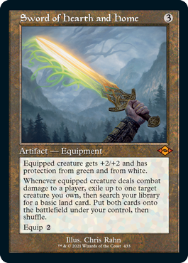 [433]【EN】【FOIL】■旧枠■家庭と故郷の剣/Sword of Hearth and Home【MH2】[M][茶]