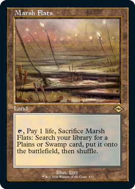 [437]【EN】【FOIL】■旧枠■湿地の干潟/Marsh Flats【MH2】[R][土地]