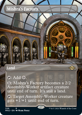 [326]【EN】【FOIL】■ボーダーレス■ミシュラの工廠/Mishra's Factory【MH2】[R][土地]