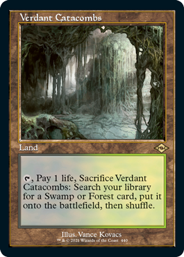 [440]【EN】【FOIL】■旧枠■新緑の地下墓地/Verdant Catacombs【MH2】[R][土地]