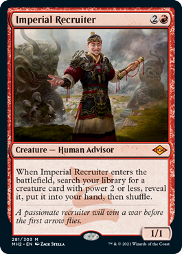 [281]【EN】【エッチングFOIL】帝国の徴募兵/Imperial Recruiter【MH2】[M][赤]