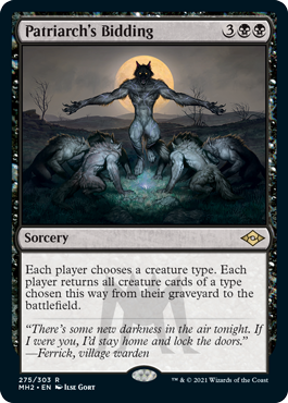 [275]【EN】【エッチングFOIL】総帥の召集/Patriarch's Bidding【MH2】[R][黒]